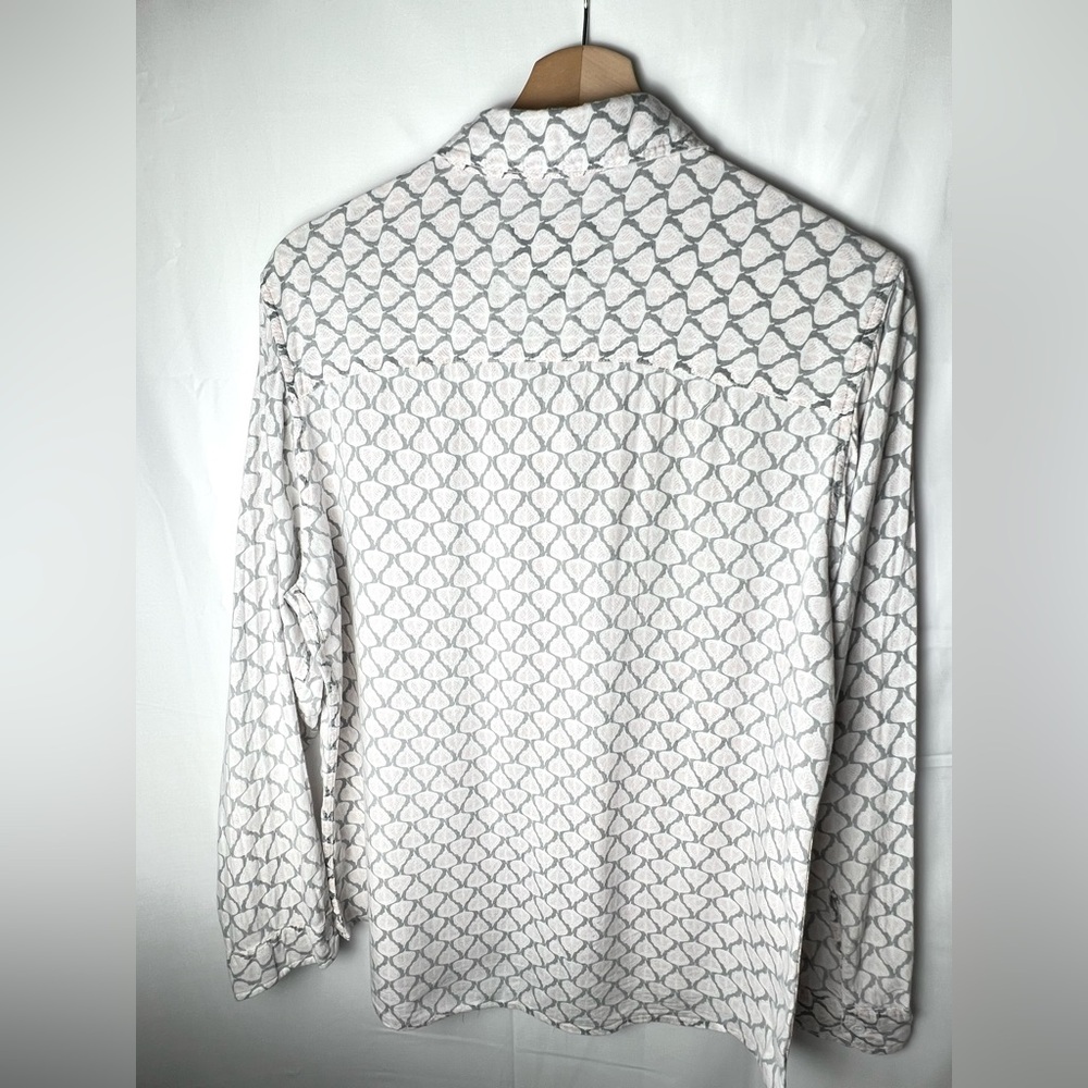 Wildfang Leaf Patterned Button Down Long Sleeve - image 2